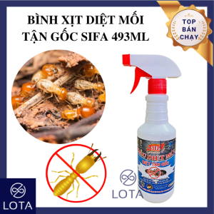 CHAI XỊT TIÊU DIỆT MỐI TẬN GỐC SIFA 493ML chai xịt chống mối mọt hiệu quả cao nhanh chóng diệt mối ăn gỗ giấy chai hóa chất phun diệt côn trùng gián rận bọ chét thuốc diệt mối mọt tận gốc