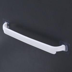 Bathroom towel rack punch-free kitchen single-layer hanger rack bathroom thickened towel bar rack
