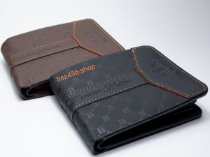 กระเป๋าสตางค์ผู้ชาย BOMSHISKY ใบสั้น #ZL-003 คาดกลาง