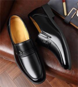Korean Mens Leather Shoes Business Formal Shoes Versatile School Shoes