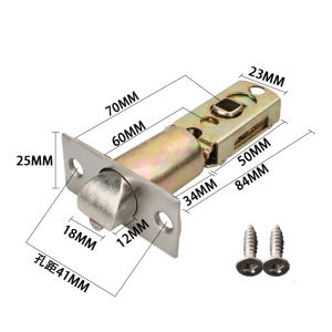 Three-Pole Ball Shaped Lock Tongue Bathroom Door Lock Latch Core Universal Lock Accessories
