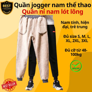 Quần nỉ nam thể thao lót lông cao cấp dày dặn đủ size từ 48-100kg jogger cho nam chính hãng D Danido