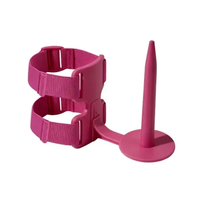 BLACKON Hands-free Arm-worn Crochet Yarn Holder 360° Rotating Double Strap Portable Yarn Spinners Convenient Adjustable Woolen Ball Yarn Winder Stand Crocheting Supplies