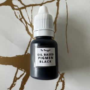 PIGMEN RESIN Oil Based BLACK 15gr Pewarna Resin Pigment Recine Oilbased Basis Minyak Biang Warna HITAM Oilbase Cat Minyak Lukis Akrilik Slime Pekat Solid