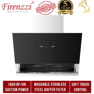 Firenzzi Intelligent Series Cooker Hood With 1690m3/hr Suction Power Motion Control Touch Panel Motion Sensor FCH-9788