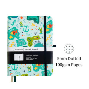 Under The Sea B6 Dotted Journal Hardcover 160gsm Thick Dot Grid Notebook