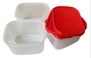 Tupperware Red Cap Box Combo Set x3 #Food #Storage