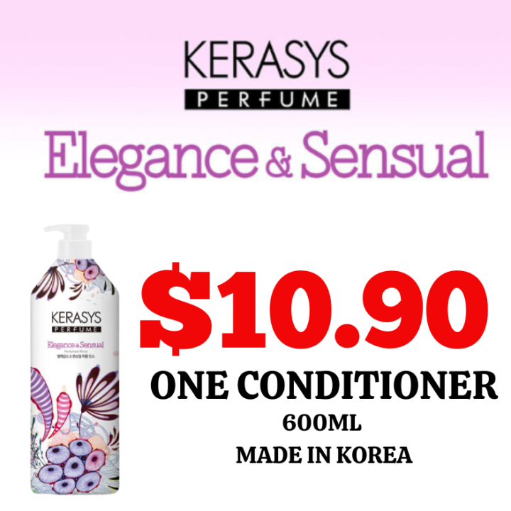 Kerasys Shampoo Elegance Sensual Conditioner 600ml x Made in Korea x