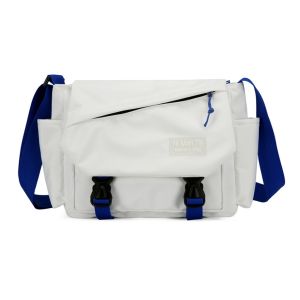 SKM Student Simple Shoulder Messenger Canvas Bag Beg Sandnag Lelaki SK660