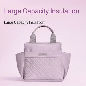 New Fashion Insulated Bag for All Seasons  Large Capacity Lunch Box for Office Workers and Students  Stylish Portable Bento Bag