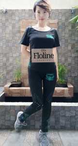 Floline  Ols- Setelan Celana Atasan Sport senam/ aerobic/ yoga/ zumba 9802 Olahraga