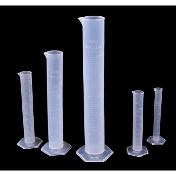 Plastic Graduated Measuring Cylinder 50ml 100ml 250ml 500ml | Lazada PH