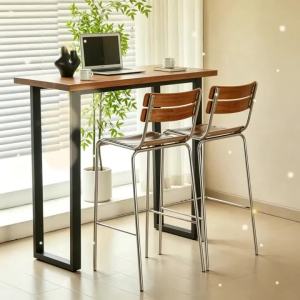 xpkQ Simple Modern Café Chairs Shopcommercial Café Chairs Wrought Iron Solid Wood High Stool Nordic Durable Portable Furniture 9Y3K6