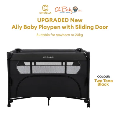Crolla Ally / AllyPlus Baby Playpen with Sliding Door | Oh Baby Store