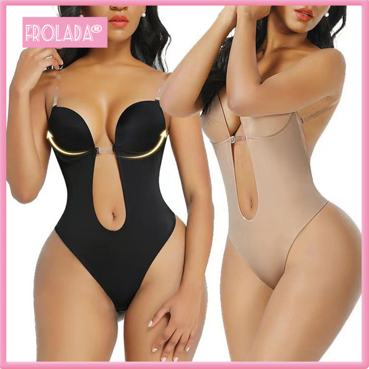 Women's Backless Shapewear Tummy Control Low Back Thong