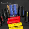 PAKET HANDGRIP THE STROM SET KIRI KANAN / HAND GRIP THE STORM ORIGINAL MOSCOW HANFAT MOTOR GAGANG GAS MOTOR RUBBER KARET TEBAL GRIP SARUNG GAS KARET PREMIUM + Jalu Stang Gepeng Pelindung Stang Model Gepeng UKIR ORIGINAL BBOY JALU STANG FLAT SPIRAL GARIS C. 