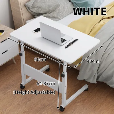 Adjustable Portable Table Portable Multipurpose Lifting Laptop Table Computer Desk Height Adjustable with Wheels Meja Komputer 升降边桌