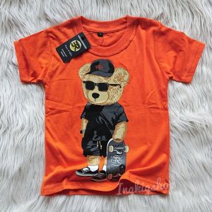 Atasan Baju Anak Laki-laki & Perempuan: Desain Kaos Teddy Bear Keren