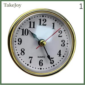 TakeJoy Classic Clock Craft Quartz Movement Dia.65mm Round Clocks Insert Roman Number Little Clock Arabic Numbers Wall Decor