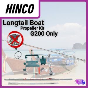 Longtail Boat/Enjin Galah 3K set with 8.5HP Gasoline Engine (Good Quality)