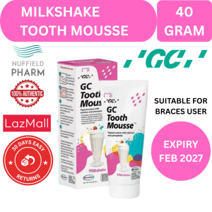 RECALDENT GC Tooth Mousse Topical Creme Milkshake 40G Expiry Feb 2027 Braces Sensitive Gum Prevent Tooth Decay Whitening Fresh Dentist Recommended