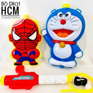 [LOẠI LỚN NHIỀU MẪU] Đồ chơi trẻ em Balo súng nước dành cho bé thích siêu nhân mô hình xe dùng đi bơi tắm biển