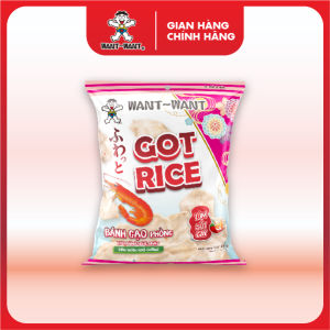Bánh Gạo Phồng Got Rice Want Want Vị Tôm Sốt Cay Gói 25g Đậm Đà Hương Vị
