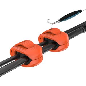ADREE 2/4Pcs Gắn tường Giá đỡ cần câu đa năng Bền bỉ Kẹp buộc thanh Giá đỡ cần câu cá Di động Chống trơn trượt Dụng cụ cố định cần câu Phụ Kiện Câu Cá Ngoài Trời
