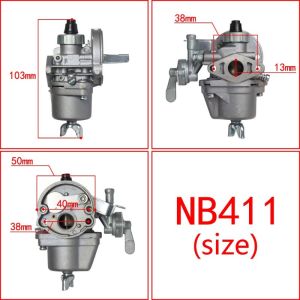 Carburetor NB411 CG411 BG411 EC04 Grass Trimmer Weedeater Vergaser for Fujihama Robin 2 Stroke Grass Cutter Brush Cutter Spare Parts
