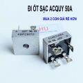 Đi ốt (diode) sạc acquy 50A có tản nhiệt. Diot cầu 4 chân công suất lớn dùng làm sạc ắc quy 12v - 24v KBPC 5010 có đế sắt tản nhiệt bao xung quanh điot, Chuyên dùng để làm sạc acquy xe oto 100ah-200ah. 