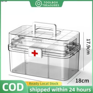 Family Medical Kit (Empty Box) Aluminum Alloy Large Capacity First Aid Box Sturdy Durable