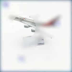 Korea Asiana Airlines A380  16cm model airplane kits child Birthday gift toys plane models
