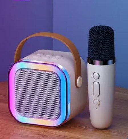 2 Wireless Mic K12 Mini Karaoke Bluetooth Speaker | Lazada PH
