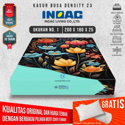 Kasur Busa No. 1 ukuran 200x180 cm Original INOAC EON Density 23 Garansi 10 Tahun