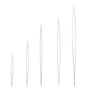 ชุดหมุดลูกปัดโค้ง5ชิ้นเครื่องมือสำหรับร้อยลูกปัดสแตนเลสหมุดเกลียวลูกปัดอเนกประสงค์อุปกรณ์ทำ