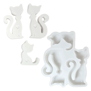 Cats Family Silicone Molds for Handmade Soap Candy Chocolate Fondant Gypsum Decoration Epoxy Resin Silicone Molds