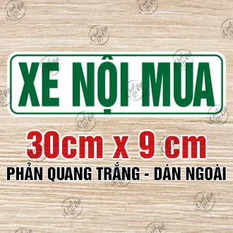 Decal trang trí ô tô xe nội ngoại decor xe vận tải du lịch nhãn hình dán xe nội bộ nội gián nội y nội công