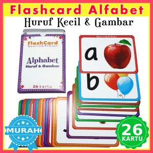 Flashcard ALFABET Flash Card Alphabet dan Gambar