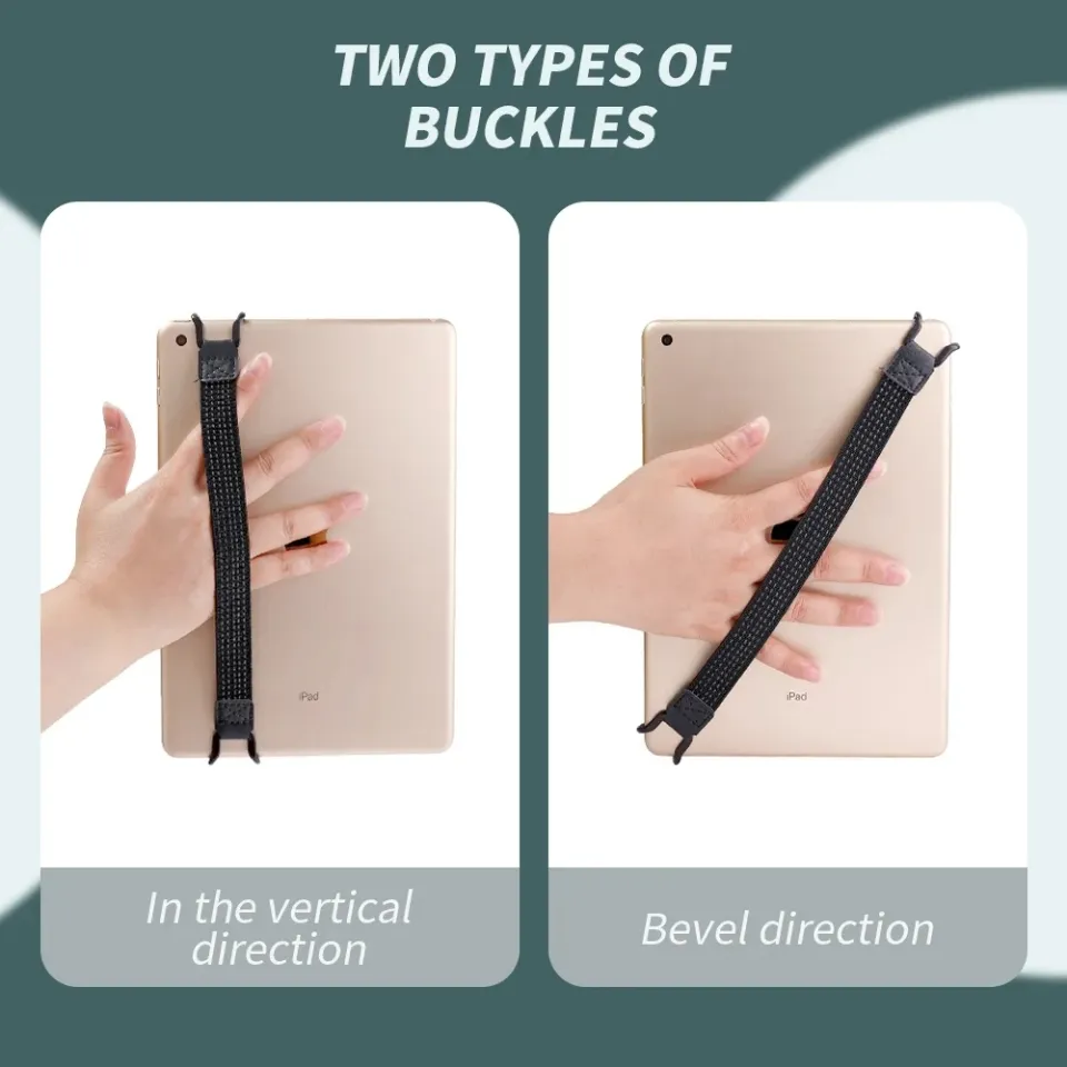 Universal Phones Tablet Hand-strap Stand Finger Grip Elastic Band Anti-slip  Strap with Metal Bracket for IPad iPhone Samsung