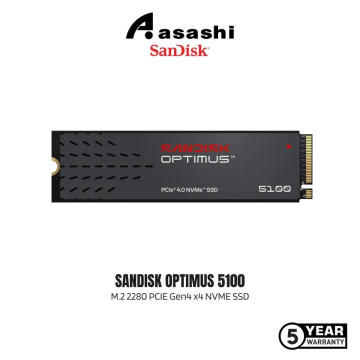 Sandisk Optimus 5100 500GB/1TB/2TB M.2 2280 PCIE Gen4 x4 NVME SSD