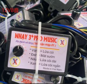 Nhại còi ô tô 3Pro+ 12 tiếng. Nhại kèn đánh vô lăng 12/24v