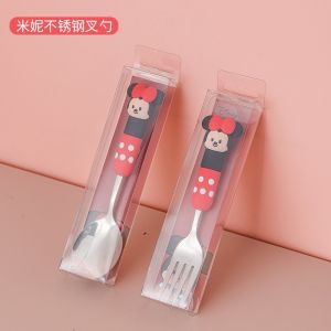 🍴Disney Baby Tableware  / Kids Learning Chopsticks /Toddler Dinnerware Cutlery Infant Food Feeding Kids Spoon Fork 3 in 1 Portable Set for Children