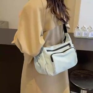 FCBoyatu Canvas Bag Womens Messenger Bag 2024 New Arrival Summer Large Capacity Super Hot All-Match Shoulder Small Square Bag