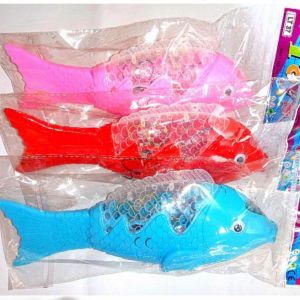 Mainan ikan koi led musik warna random