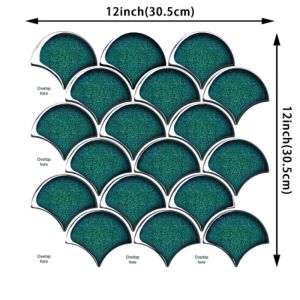 INNICE Self Adhesive 3D Wall Stickers PVC Waterproof Imitation Wall Tiles Peel and Stick Kitchen Backsplash For Home Decor