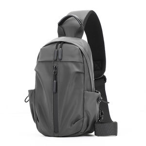 Usb Mens Diagonal Bag Business Cross-Border Mens Bag Outdoor Travel Chest Bag New Nylon Waterproof Shoulder Bag