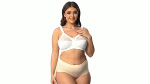 Large Size Bra for Women Ladies Underwear Translucent Lace Chiffon Wireless Minimizer Lingerie Brassiere Bralette Tops
