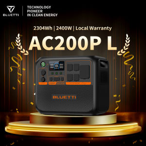 BLUETTI AC200PL Portable Power Station 2304Wh 2400W LiFePO4 Battery 220V-240V 60Hz Solar Generator for Outdoor Camping