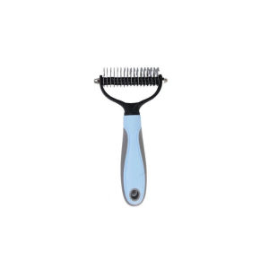 【🔥SG🔥】RICHMENTMALL Pet Deshedding Brush Two Sided Pet Grooming Comb Stainless Steel Shedding Pet Comb Professional Hair Removal Brush for Dogs Cats