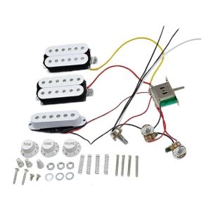 Prewired HSH Guitar Pickups Replacement Part Set with 5 Way Converter Switch for Professional Sound on Electric Guitar
